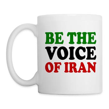 Be the voice of iran - Mug - white - Left