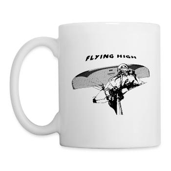 Paragliding flying high design - Mug - white - Left