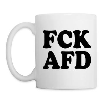 Fck afd - Tasse - Weiß - Links