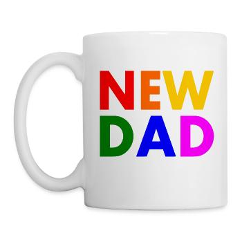New dad - Mug - white - Left