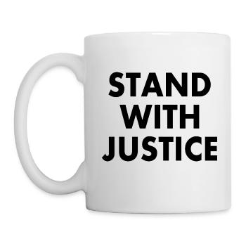 Stand with justice - Mug - white - Left