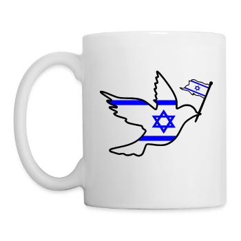Israel peace - Mug blanc - blanc - Gauche