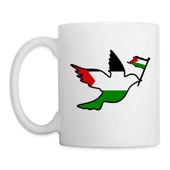 Free palestine - Mug blanc - blanc - Gauche