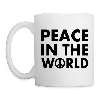 Peace in the world - Mug blanc - blanc - Gauche