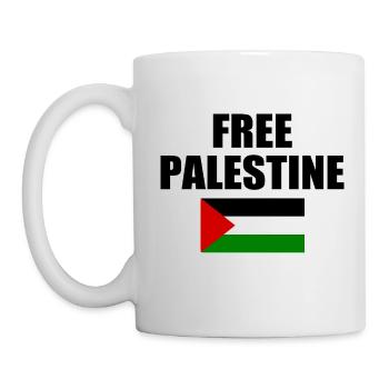 Free palestine - Mug blanc - blanc - Gauche