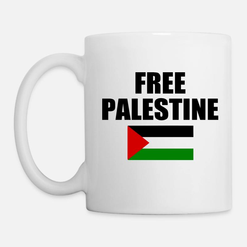 Free palestine - Tasse - Weiß