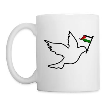 Free palestine - Mug blanc - blanc - Gauche