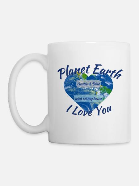 Planète Terre Je t’aime - Mug blanc - blanc
