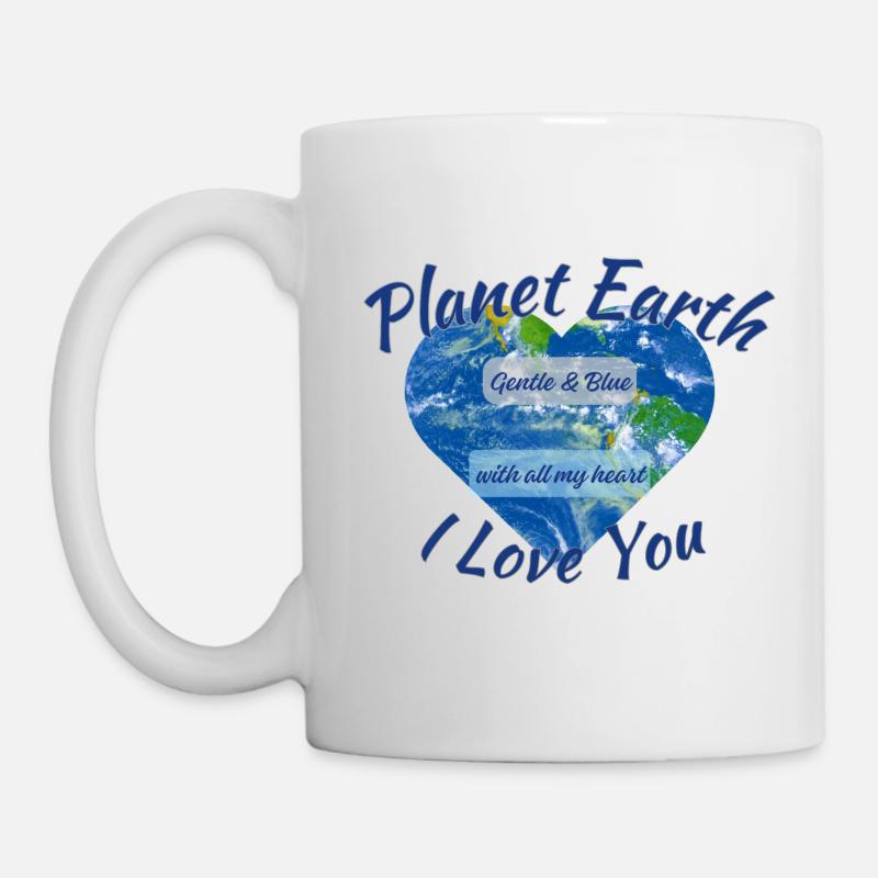 Planète Terre Je t’aime - Mug blanc - blanc