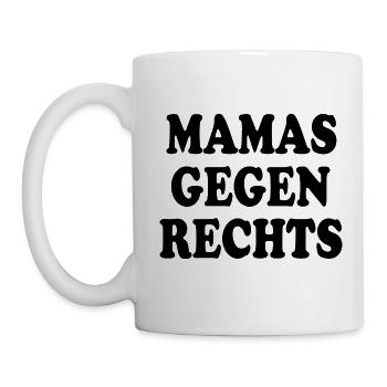 Mamas gegen rechts - Tasse - Weiß - Links