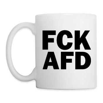 Fck afd - Tasse - Weiß - Links