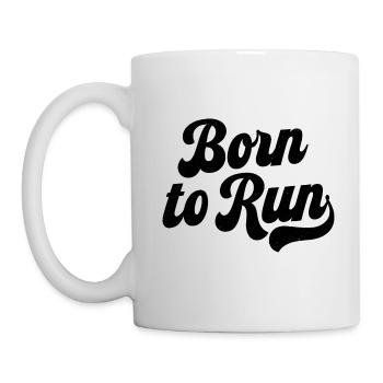 Né pour courir - Mug blanc - blanc - Gauche