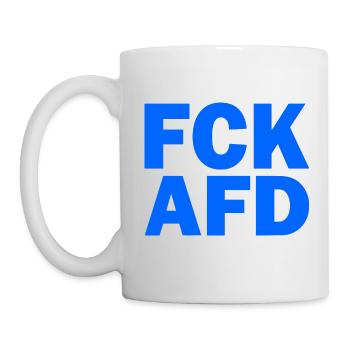 Fck afd - Tasse - Weiß - Links
