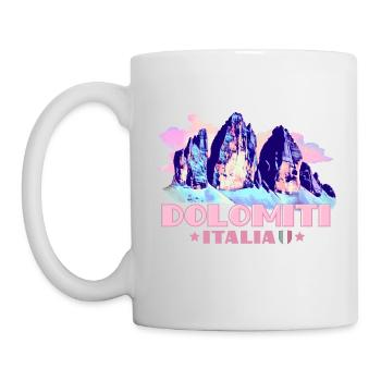 Dolomiti Italia Dolomites Three Peaks souvenir - Mug - white - Left