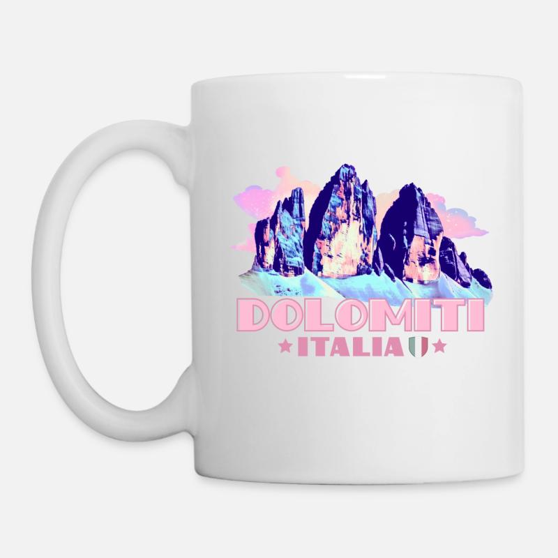 Dolomiti Italia Dolomites Three Peaks souvenir - Mug - white