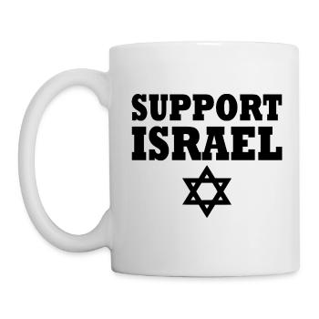Support israel - Tasse - Weiß - Links