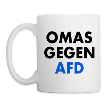 Omas gegen afd - Tasse - Weiß - Links
