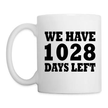 we have 1028 days left - Mug blanc - blanc - Gauche