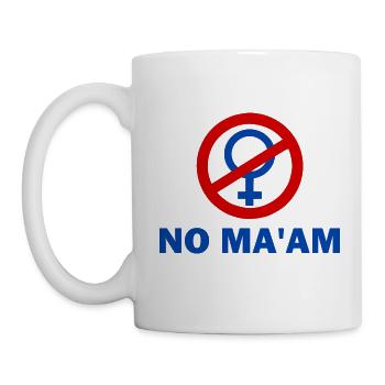 no ma'am - Mug - white - Left