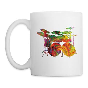 Drums - Mug - white - Left