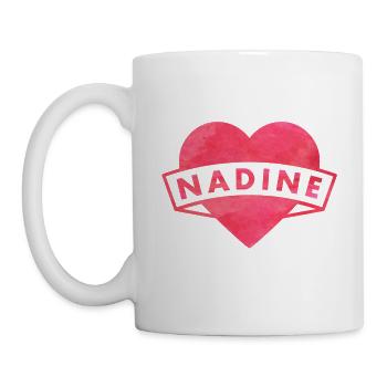 Nadine - Tasse - Weiß - Links