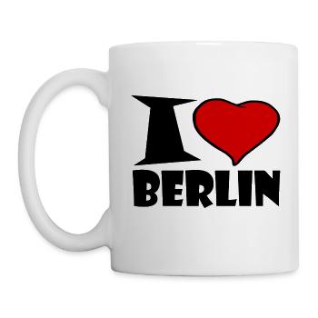 Ich liebe Berlin - Tasse - Weiß - Links