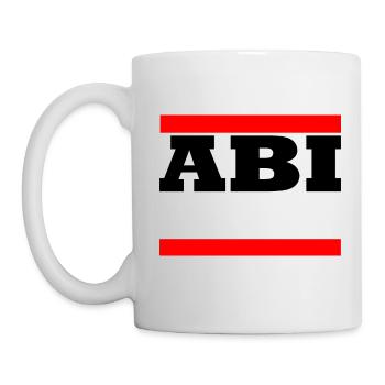 Abi - Motiv zum personalisieren - Tasse - Weiß - Links