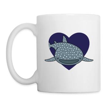 Whale Shark Love - Tasse - Weiß - Links