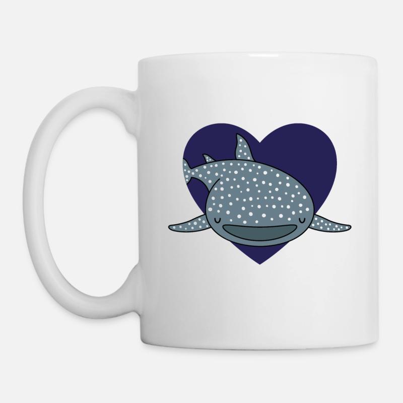 Amour de requin baleine - Mug blanc - blanc