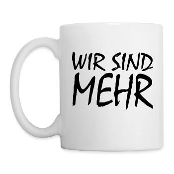 WIR SIND MEHR - Tasse - Weiß - Links