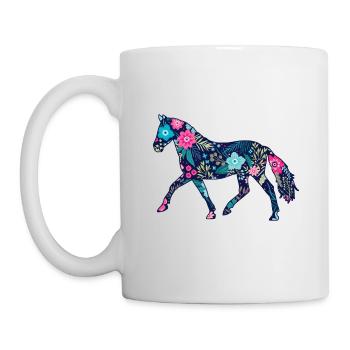 Pferd Pferd - Tasse - Weiß - Links