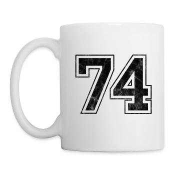 Number 74 - Mug - white - Left