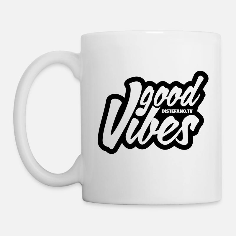 "Good Vibes" with diStefano - Tasse - Weiß