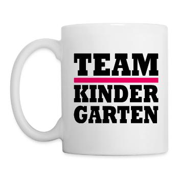 Team kindergarten - Tasse - Weiß - Links