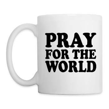 Pray for the world - Mug blanc - blanc - Gauche