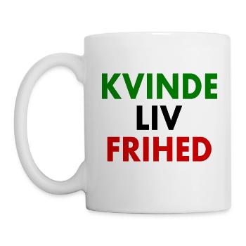 Liberté de vie féminine - Mug blanc - blanc - Gauche