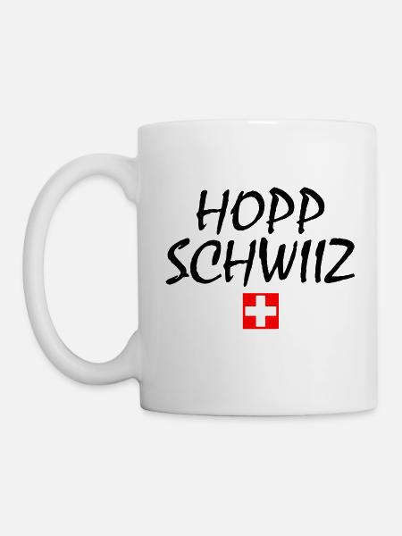 Hopp schwiiz - Tasse - Weiß