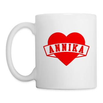 Annika Herzen - Tasse - Weiß - Links