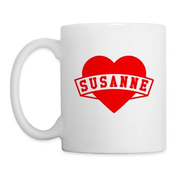 Susanne Herzen - Tasse - Weiß - Links