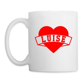 Luise Herzen - Tasse - Weiß - Links