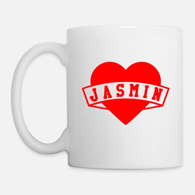 Jasmin Herzen - Tasse - Weiß