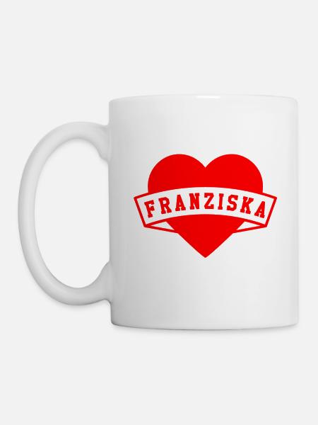 Franziska Herzen - Tasse - Weiß