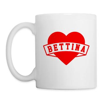Bettina - Tasse - Weiß - Links