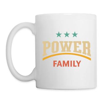 Power Family (Family / Father / Mother / 4C) - Mug - white - Left