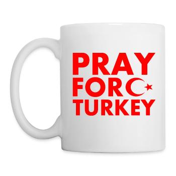 Pray for turkey - Mug blanc - blanc - Gauche