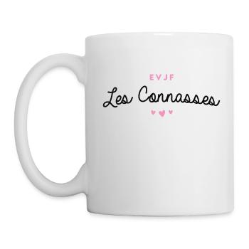 T-shirt EVJF "Les Connasses" - Mug blanc - blanc - Gauche