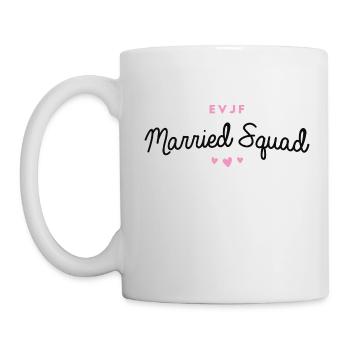 T-shirt EVJF "Married Squad" - Mug blanc - blanc - Gauche