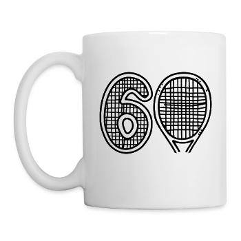 Tennis - Happy Birthday 60 - Mug - white - Left