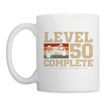 50 Birthday Gift Level 50 Complete - Mug - white - Left
