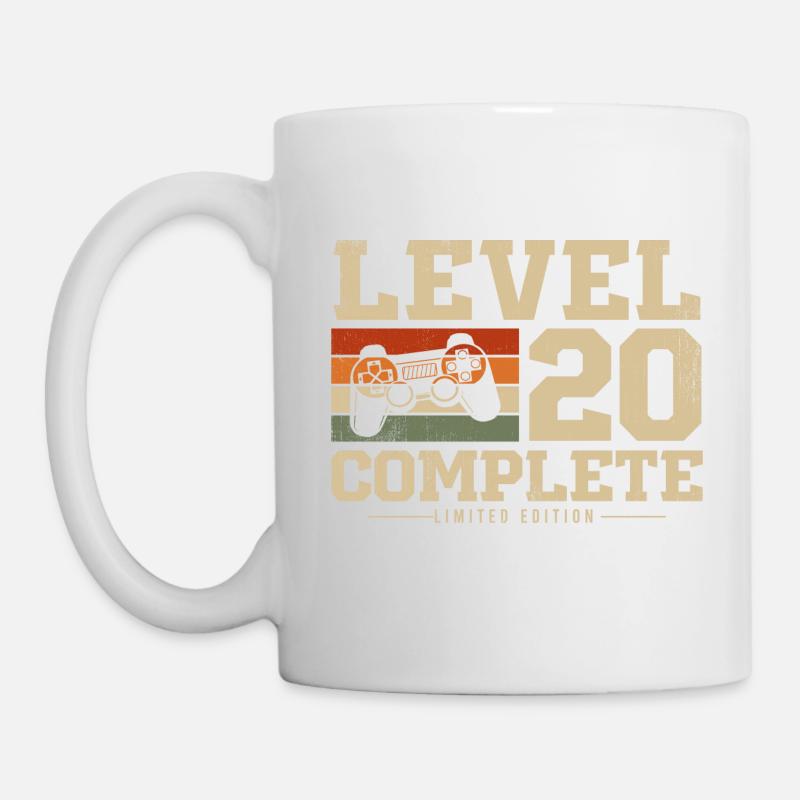 20. Geburtstag Geschenk Level 20 Complete - Tasse - Weiß